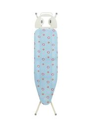 Addis Housse de planche à repasser Perfect Fit en bleu floral, convient aux planches à repasser de petite à moyenne taille jusqu'à 111 x 35 cm