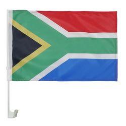 AZ FLAG Bandera de Coche Sudáfrica 45x30cm - Banderina Auto Sudafricana 30 x 45 cm, Banderita ventana coche, Car Flag