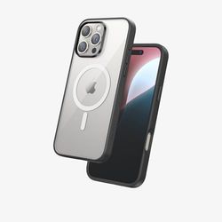 FLOLAB Surtect Tri-Fusion Magnetisch voor iPhone 16 Pro Max Hoesje Beschermend Slank Ontwerp Magsafe Compatibel Militaire Grade - Zwart Helder
