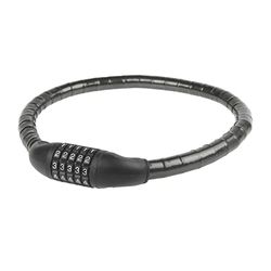 M-Wave 230186 Cadeado espiral, 800 x 18 mm, unissexo, preto, 18 x 800 mm