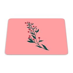 Bonamaison, Alfombrilla Rectangular para ratón con Estampado Digital, Base Antideslizante, para Oficina y hogar, tamaño: 22 x 18 cm
