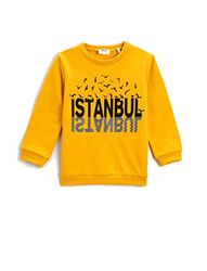 Koton Jongen Istanbul Print Sweatshirt, mosterd (159), 5-6 jaar, mosterd (159), 5-6 Jaar