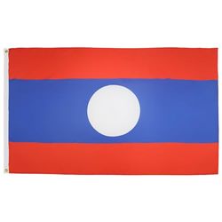 BANDIERA LAOS 90x60cm - BANDIERA LAOTIANA 60 x 90 cm - AZ FLAG