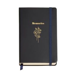 Miquelrius - Mooi notitieboek (90 x 140 mm), notitieblok met 100 gladde vellen van 100 g/m², ivoorkleurig aquarelpapier, hardcover, achtervak, elastische sluiting, boeket