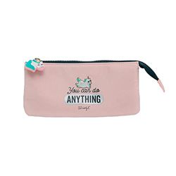 Funda triple para teléfono con texto "You can do anything