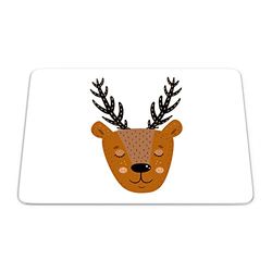 Bonamaison, Tapis de Souris Rectangle Imprimé Numériquement, Fond Antidérapant, pour Bureau et Maison, Taille: 22x18cm