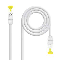 Nanocable 10.20.1900-L30-W - Cable Red Latiguillo RJ45 LSZH CAT.6A SFTP AWG26, Blanco, 30 cm