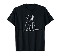 Labline Art Perros Amantes Labrador Retriever Camiseta