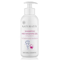 Naturativ Shampooing et lotion de bain naturels pour bébés et enfants | 500 ml | Hydrate, apaise les irritations et reconstruit la flore bactérienne bénéfique