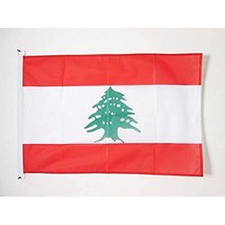 AZ FLAG Bandiera Libano 150x90cm - Bandiera LIBANESE 90 x 150 cm Speciale Esterno