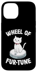 Wheel Of Fur-Tune Cat On Robot Vacuum Cleaner Cat Case for iPhone 14