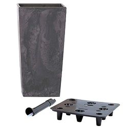 WELL HOME MOBILIARIO & DECORACIÓN Pot de Fleurs Haute 49 litres avec réservoir intérieur + système d'irrigation