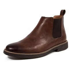Deer Stags Men's Rockland Chelsea Boot, Brown/Dark Brown, 16