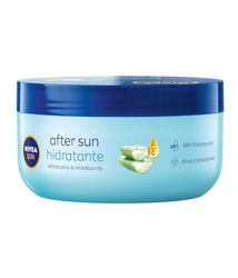 NIVEA SUN After Sun Hidratante Bálsamo Nutritivo (1 x 300 ml), crema hidratante para aliviar y revitalizar la piel, crema reparadora con aloe vera y vitamina E