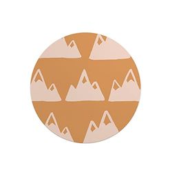 Questo Casa, Round Digital Printed Mouse Pad, Non-Slip Base, for Office and Home, Diameter:22cm