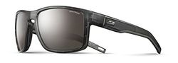 Julbo Unisex Shield Zonnebril, Zwart doorschijnend/zwart/pistool, One Size