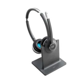 Cisco Casque 561, Casque DECT sans Fil Supra-auriculaire avec Deux écouteurs, Finition Anthracite, Garantie limitée d'un an (CP-HS-WL-562-S-EU=)