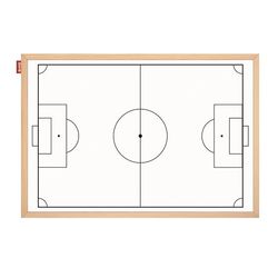Memobe - Pizarra blanca - Pizarra táctica de fútbol - Magnética y lavable - Pizarra para colgar, para habitación juvenil, entrenador, profesor de deportes, escuela - Planificador de pared en marco de