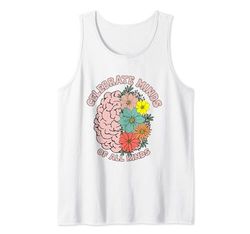 Celebrate Minds Of All Kinds Neurodiversity Autism Awareness Tank Top