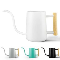 Gieter voor binnen met lange uitloop - 992 ml witte gieter voor kamerplanten - Leuke gieter voor binnen - kleine gieter voor kamerplanten - Gieter voor kamerplanten - Gieter voor kamerplanten - Gieter