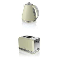 Swan Retro 1.5 Litre Jug Kettle and 2 Slice Toaster Green