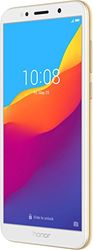 Honor 51092MQB 7S Smartphone (13,84 cm (5,45 inch) frameloos HD+ display, 16 GB intern geheugen en 2 GB RAM, 13 MP hoofd- en 5 MP frontcamera, dual-SIM, Android 8.1) goud
