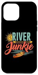 Custodia per iPhone 13 Pro Max Amanti dell'estate River Junkie Kayak Canoa Nuoto Sci