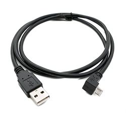 System-S Câble USB 2.0-100 cm - Type A - Mâle vers Micro B - Adaptateur coudé - Noir