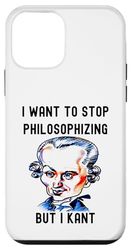 C'est drôle, je veux arrêter de philosopher, mais je veux Kant Philosophie C Coque pour iPhone 12 mini