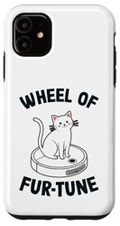 Wheel Of Fur-Tune Robot Vacuum Cleaner Funny Cat Case for iPhone 11
