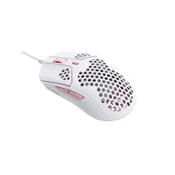 HyperX Pulsefire Haste Gaming-muis met kabel, ultralicht 59 g, HyperFlex kabel, 16000dpi-sensor, 6 programmeerbare toetsen, wit