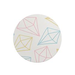 Questo Casa, Digitalt tryck runt musmatta, halkfri undersida för kontor och hem, diameter: 22 cm