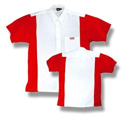 Bull's Dartshirt vit/röd XL