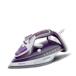 Ariete 6243 Steam Iron Strijkijzer met keramische zool, stoomstoot 140 g/min, tank 320 ml, 2200 W, wit en paars