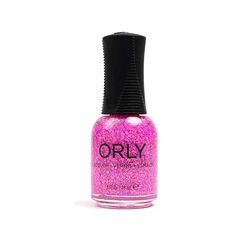 ORLY Let’s Go Girls Nail Polish Topper (18ml), Pink Holographic Confetti Nail Varnish