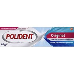 Polident Original Crema Fijativa Fuerte Para Prótesis Dentales Parciales o Completas, Sabor Mentholé, 40 g