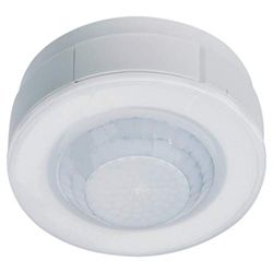 Hager Detector de Movimiento + Presencia por Infrarrojos 360º (EE804A) de Superficie 6 Metros IP21 Color Blanco