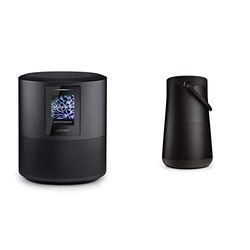 Bose Home Speaker 500, Suono Stereo, Alexa Integrata, Triple Black & Diffusore SoundLink Revolve+ II Bluetooth portatile: Diffusore wireless resistente all'acqua con batteria a lunga durata, Nero