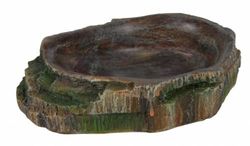 Trixie 76204 miska na wodę i karmę dla gadów, 18 × 4,5 × 17 cm, beżowa
