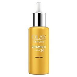 Olay Sérum Antimanchas De Día Vitamina C + AHA24, Con Vitamina C, AHA Y Niacinamida Para Un Tono De Piel Luminoso Y Uniforme En 14 Días, Fragancia Cítrica, 40 ml