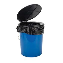 Camco WC portable avec siège et couvercle, 5 gallons, bleu (41549)