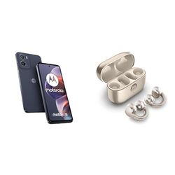 Motorola E15 Denim blue 2+64 with CO2 Offset and Moto buds loop w/crystals by Swarovski