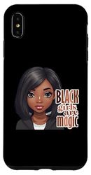 Coque pour iPhone XS Max Melanine Black Queen Girl Magic Girls Mois de l'histoire des Noirs