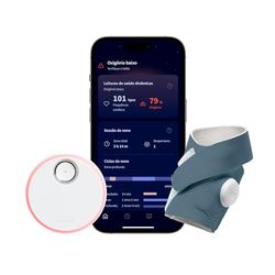 Owlet Dream Sock - Vigilabebés Inteligente - Seguimiento de lecturas de Salud en Vivo - Azul (Bedtime Blue)