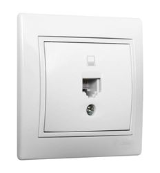 Europe Series White RJ45 CAT6 Data TAKE