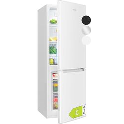 Bomann, KG7359 Réfrigérateur et Congélateur 173L Blanc - 121L Réfrigérateur, 52L Congélateur 4 Étoiles, Éclairage LED, Alarme d'Ouverture, Bac à Légumes, 3 Étagères en Verre, Économie d'Énergie