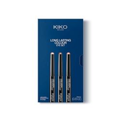 KIKO Milano Long Lasting Colour Eye Set 01, Kit De 3 Sombras De Ojos En Stick: 24 H De Fijación, No-Transfer