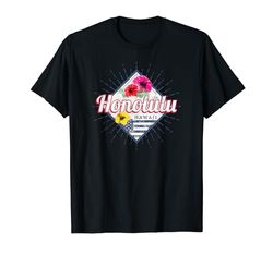 Honolulu City Hawaii Estados Unidos Vintage USA Recuerdo Camiseta