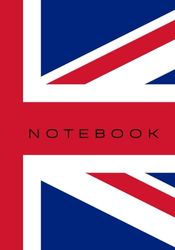 Notebook / Journal - Union Jack - Unique design, 7 x10 inch dimensions, 125 ruled pages