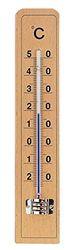 Koch Thermometer Termómetro clássico de madeira de faia sem mercúrio, vidro, padrão (1), 1 unidade